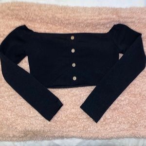 off the shoulder crop top